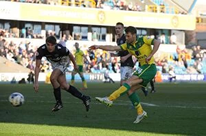 Images Dated 7th March 2015: Millwall vs Norwich City: Wes Hoolahan Scores Hat-trick at The Den (Sky Bet Championship)