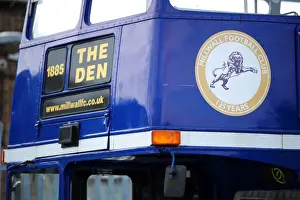 Previous Season Prints: Millwall vs. Nottingham Forest: The Den - Bus Arrives for Npower Championship Clash (August 13)