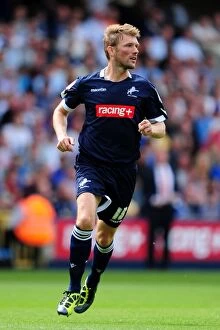Images Dated 13th August 2011: Millwall vs Nottingham Forest in the Npower Championship: Darren Ward at The Den (13-08-2011)