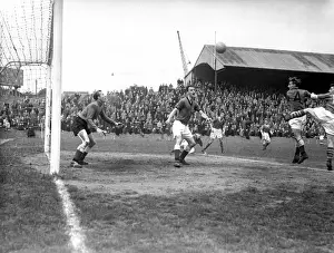 Millwall vs Plymouth Argyle: Shocking Moment as Millwall's Roy Summersby Scores a Header, Leaving Plymouth's Harold Brown and George Robertson in Disbelief