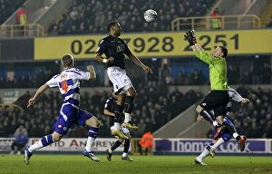 Images Dated 8th March 2011: Millwall vs. Queens Park Rangers: Liam Trotter's Thwarted Header in Npower Championship