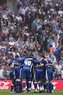 Millwall vs Swindon Town: The Dramatic Huddle Before the Play-Off Final at Wembley Stadium, Football League One