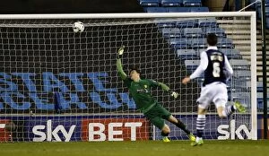 Images Dated 28th March 2016: Millwall's Aiden O'Brien Scores First Goal Against Bradford City in Sky Bet League One