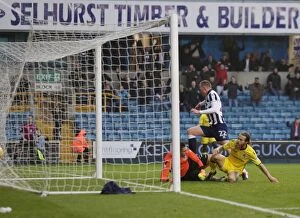 Images Dated 12th November 2016: Millwall's Aiden O'Brien Scores First Goal Against Bristol Rovers at The Den