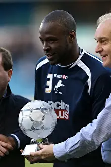 Millwall's Danny Shittu Receives Championship Player of the Season Award Before Millwall vs. Crystal Palace (30-04-2013)