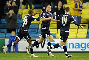 Millwall's Darius Henderson Scores Second Goal Against Coventry City in Npower Championship Match at The Den
