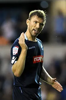 Previous Season Prints: Millwall's Darren Ward in Action Against Peterborough United at The Den (Npower Championship)