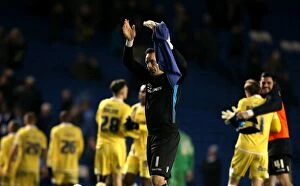 Images Dated 12th December 2014: Millwall's David Forde Celebrates Championship Victory over Brighton & Hove Albion