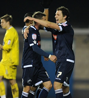 Season 2011-12 Prints: Millwall's Fourth Goal Blitz: Darius Henderson's Hat-Trick Celebration (FA Cup Third Round Replay vs)