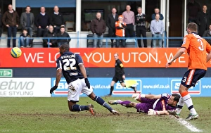 Season 2012-13 Prints: Millwall's Third Goal Blitz: FA Cup Fifth Round Victory over Luton Town at Kenilworth Road