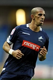 Images Dated 17th August 2011: Millwall's Hameur Bouazza in Action Against Peterborough United (2011)
