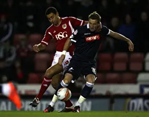 Millwall's Harry Kane Shields Ball from Nyatanga in Npower Championship Clash at Ashton Gate