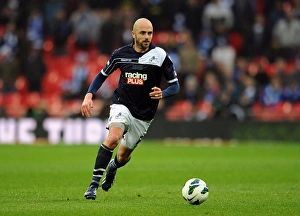 Millwall's Jack Smith in FA Cup Semi-Final Action vs Wigan Athletic at Wembley Stadium (April 13, 2013)