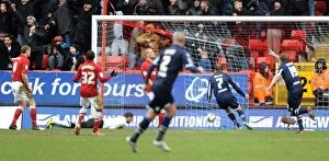 Images Dated 16th March 2013: Millwall's Jermaine Easton Scores the Goal: Charlton Athletic vs. Millwall