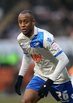Images Dated 9th February 2013: Millwall's Jimmy Abdou in Action against Blackpool in Npower Championship Match at Bloomfield Road