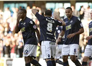 Millwall's Kevin Lisbie Scores the Winner Against Cardiff City in the Npower Championship (19-03-2011, The New Den)