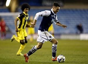 Images Dated 28th March 2016: Millwall's Lee Gregory in Action against Bradford City in Sky Bet League One, March 2016