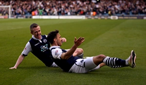 Sky Bet League One Prints: Millwall's Lee Gregory Celebrates First Goal in Sky Bet League One Play-Off Semi-Final vs Bradford City (2016)