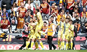 Millwall's Lee Gregory Scores First Goal in Play-Off Clash against Bradford City (Sky Bet League One, 2015-16)