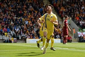 Images Dated 15th May 2016: Millwall's Lee Gregory Scores Historic Goal in Sky Bet League One Play-Off Semifinal against