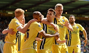 Sky Bet League One - Bradford City V Millwall - Coral Windows Stadium Prints: Millwall's Lee Gregory Scores Thrilling Goal in Sky Bet League One Play-Off Semifinal vs