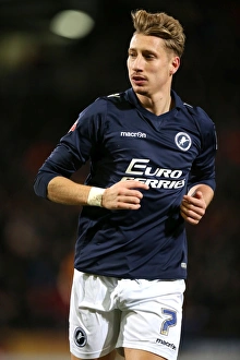 Millwall's Lee Martin in FA Cup Third Round Replay at Bradford City's Valley Parade