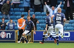 Images Dated 28th September 2013: Millwall's Martyn Woolford Scores First Goal Against Leeds United in Sky Bet Championship Match at