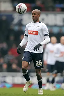 Season 2011-12 Prints: Millwall's Nadjim Abdou Faces Off Against West Ham United at Upton Park during Npower Championship Match