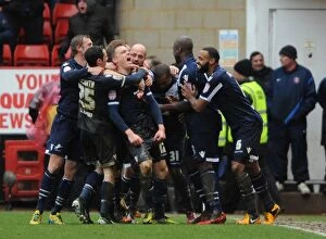 Images Dated 16th March 2013: Millwall's Shane Lowry Celebrates Second Goal Against Charlton Athletic in Npower Championship Match