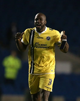 Millwall's Triumph: Danny Shittu Celebrates Sky Bet Championship Victory over Brighton & Hove Albion