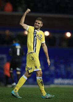 Sky Bet League Championship - Birmingham City v Millwall - St. Andrew's Collection: Millwall's Victory: Jos Hooiveld Celebrates 1-0 Win Over Birmingham City