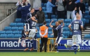 Sky Bet Championship : Millwall v Leeds United : The New Den : 28-09-2013 Collection: Millwall's Victory: Woolford Scores First Goal Against Leeds United in Sky Bet Championship