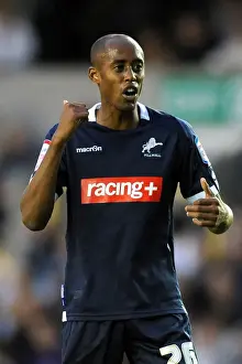 Previous Season Prints: Nadjim Abdou in Action: Millwall vs Peterborough United at The Den (August 17, 2011)