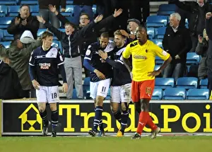 Npower Football League Championship Prints: Shaun Batt Scores First Goal: Millwall's Triumphant Moment vs