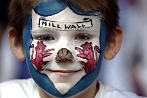 Images Dated 22nd May 2004: Young Millwall Fan's Thrill at the AXA FA Cup Final: Manchester United vs. Millwall